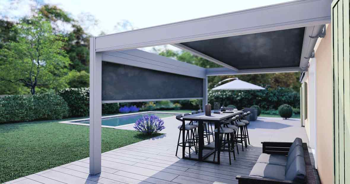 pergola à toile rétractable